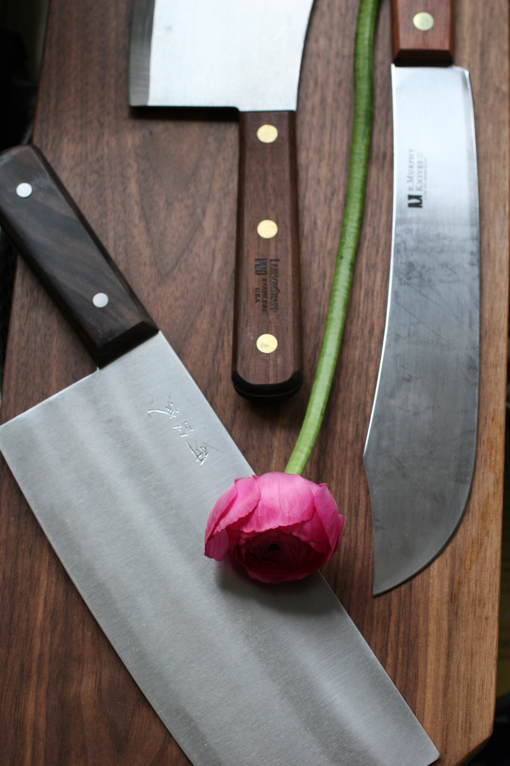 butcher knives flower